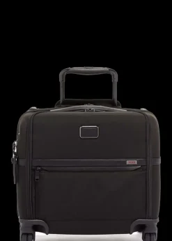 Tumi Softside Luggage | Spinner (4 Wheel)-Alpha 3 Compact 4 Wheeled Brief - Black