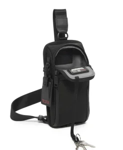 London Luggage Sling Bags-ALPHA 3 Compact Sling - Black