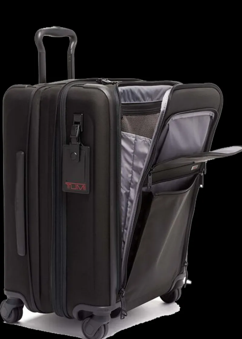 Tumi Spinner (4 Wheel) | Softside Luggage-Alpha 3 Continental Expandable 4 Wheeled Carry-On - Black
