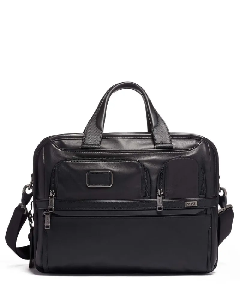 Tumi Briefcases-ALPHA 3 Expandable Laptop Briefcase - Black