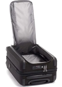 Tumi Spinner (4 Wheel) | Cabin Luggage-Alpha 3 International Dual Access 4 Wheeled Carry-On - Black