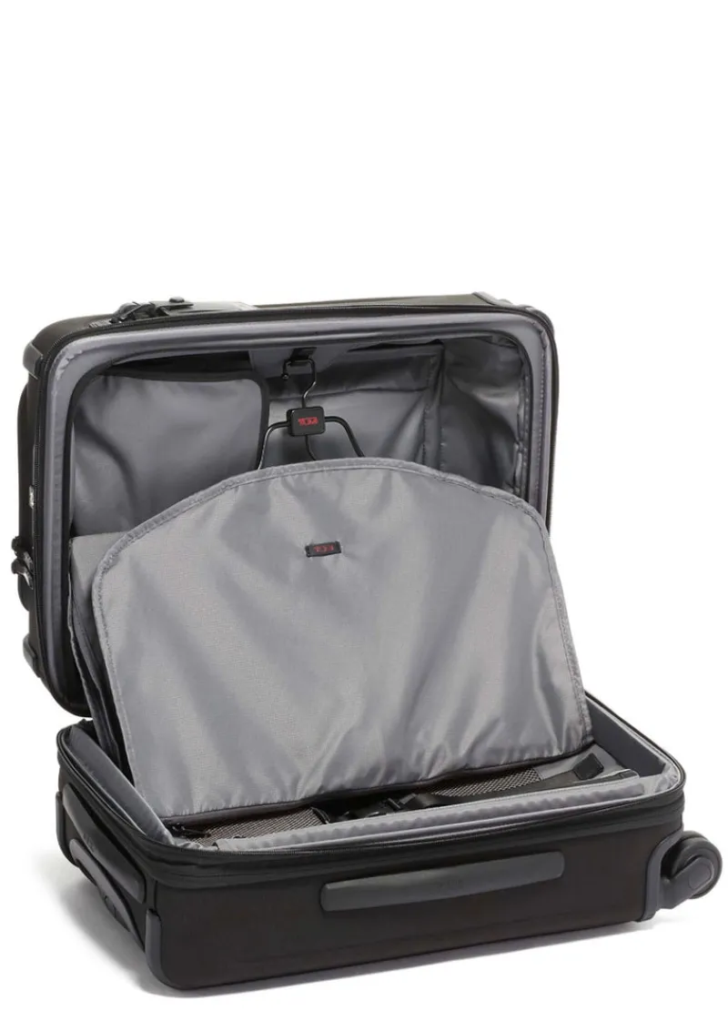 Tumi Spinner (4 Wheel) | Cabin Luggage-Alpha 3 International Dual Access 4 Wheeled Carry-On - Black