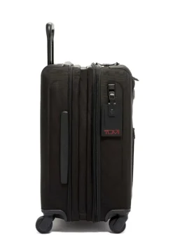 Tumi Spinner (4 Wheel) | Cabin Luggage-Alpha 3 International Dual Access 4 Wheeled Carry-On - Black