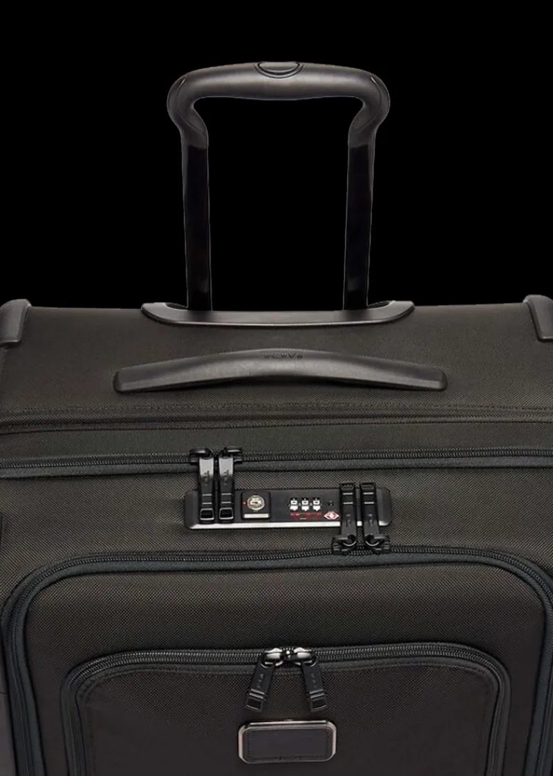 Tumi Spinner (4 Wheel) | Softside Luggage-Alpha 3 Short Trip Expandable 4 Wheeled Packing Case - Black