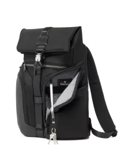 Tumi Backpacks-Alpha Bravo Logistics Flap Lid Backpack - Black