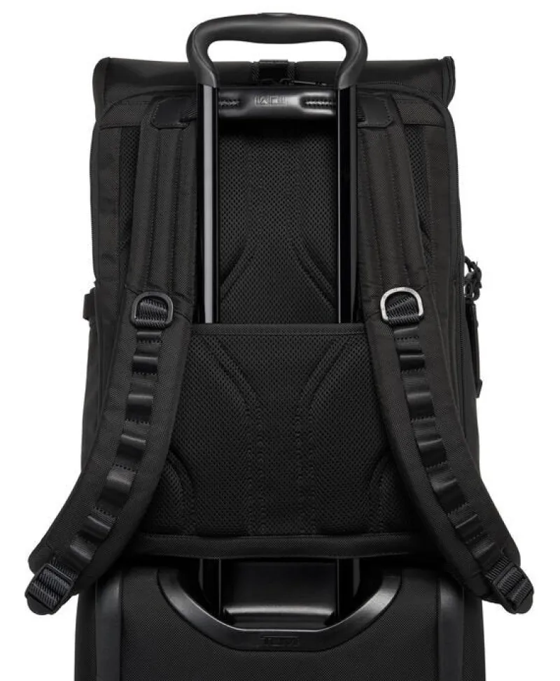 Tumi Backpacks-Alpha Bravo Logistics Flap Lid Backpack - Black