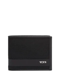 Tumi Wallets-ALPHA GLOBAL WALLET WITH COIN POCKET - BLACK
