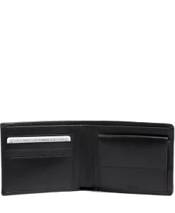 Tumi Wallets-ALPHA GLOBAL WALLET WITH COIN POCKET - BLACK