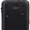 Tumi Spinner (4 Wheel) | Hardside Luggage-ALPHA HYBRID 4 Wheeled Continental Expandable Carry-On Small - Black