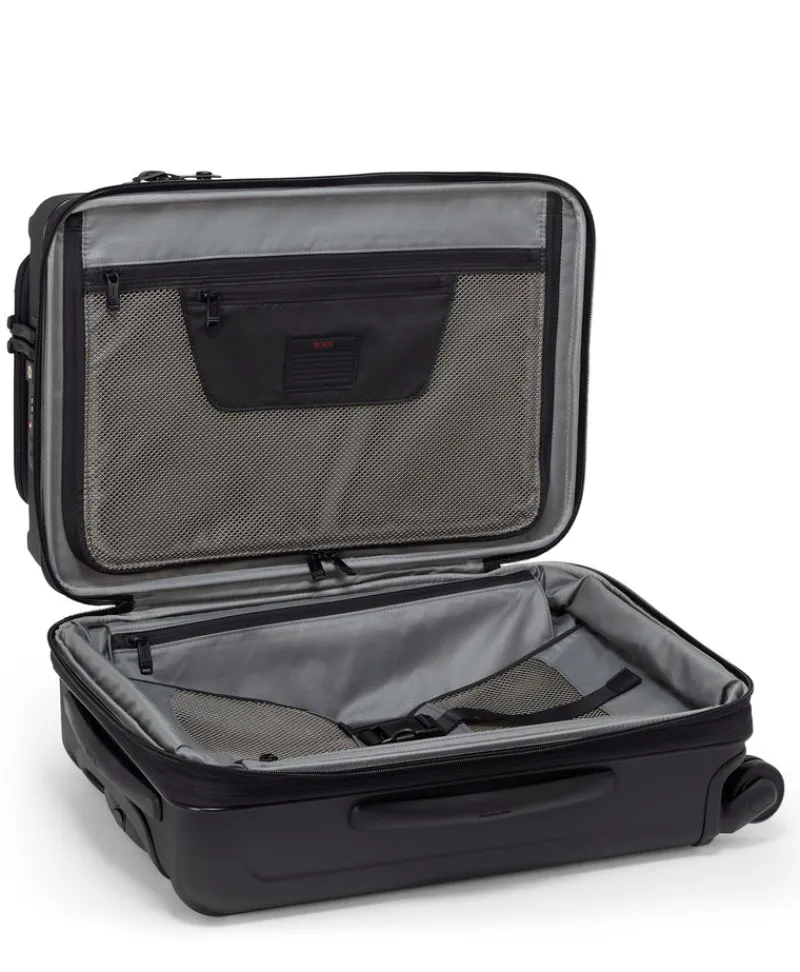 Tumi Spinner (4 Wheel) | Hardside Luggage-ALPHA HYBRID 4 Wheeled International Expandable Carry-On Small - Black