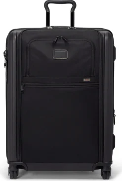 Tumi Spinner (4 Wheel) | Hardside Luggage-ALPHA HYBRID 4 Wheeled Medium Trip Checked Expandable Luggage Large - Black