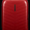 Samsonite Spinner (4 Wheel) | Hardside Luggage-ATTRIX Spinner (4 wheels) 75cm - Red
