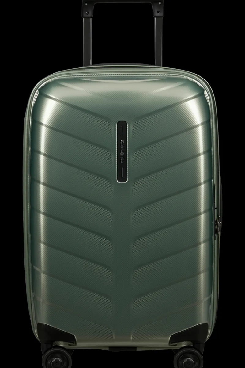 Samsonite Spinner (4 Wheel) | Hardside Luggage-ATTRIX Spinner Expandable (4 wheels) 55cm (23/26cm) - Basil Green