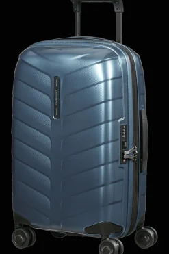 Samsonite Spinner (4 Wheel) | Hardside Luggage-ATTRIX Spinner Expandable (4 wheels) 55cm (23/26cm) - Steel Blue