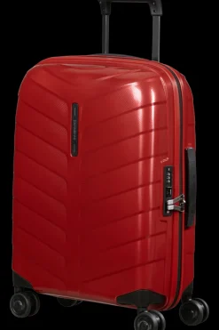 Samsonite Spinner (4 Wheel) | Hardside Luggage-ATTRIX Spinner Expandable (4 wheels) 55cm (20/23cm) - Red