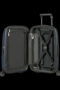 Samsonite Spinner (4 Wheel) | Hardside Luggage-ATTRIX Spinner Expandable (4 wheels) 55cm (20/23cm) - Steel Blue