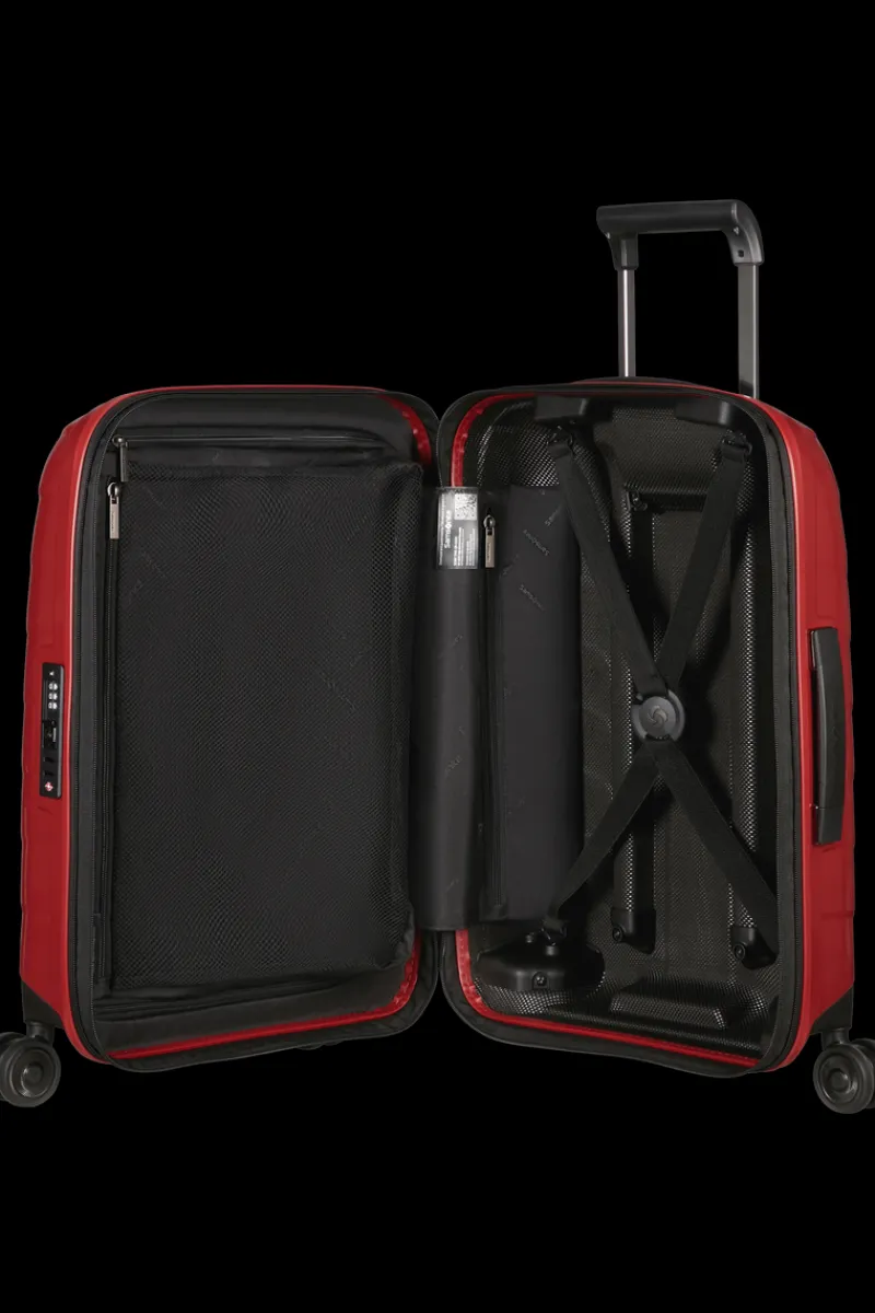 Samsonite Spinner (4 Wheel) | Hardside Luggage-ATTRIX Spinner Expandable (4 wheels) 55cm (23/26cm) - Red