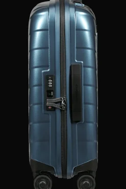 Samsonite Spinner (4 Wheel) | Hardside Luggage-ATTRIX Spinner Expandable (4 wheels) 55cm (20/23cm) - Steel Blue