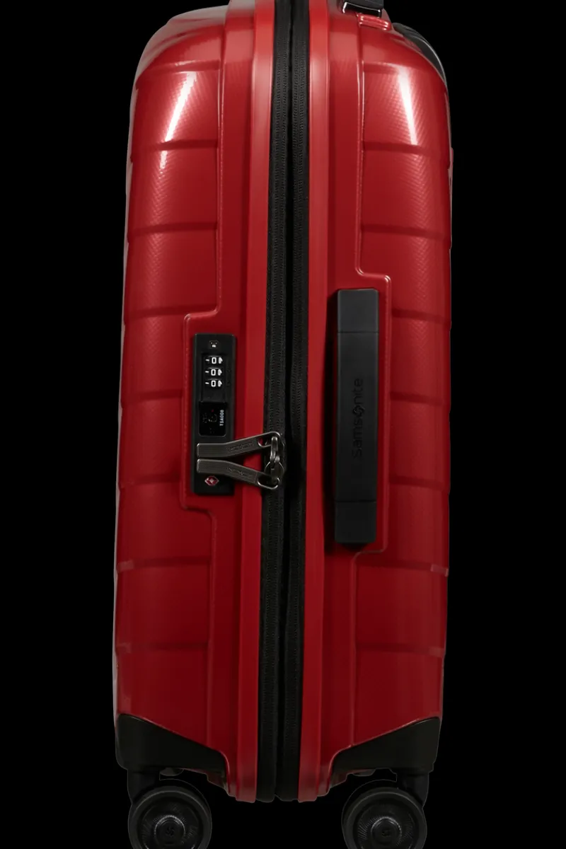 Samsonite Spinner (4 Wheel) | Hardside Luggage-ATTRIX Spinner Expandable (4 wheels) 55cm (23/26cm) - Red