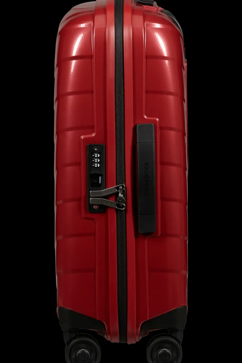 Samsonite Spinner (4 Wheel) | Hardside Luggage-ATTRIX Spinner Expandable (4 wheels) 55cm (20/23cm) - Red