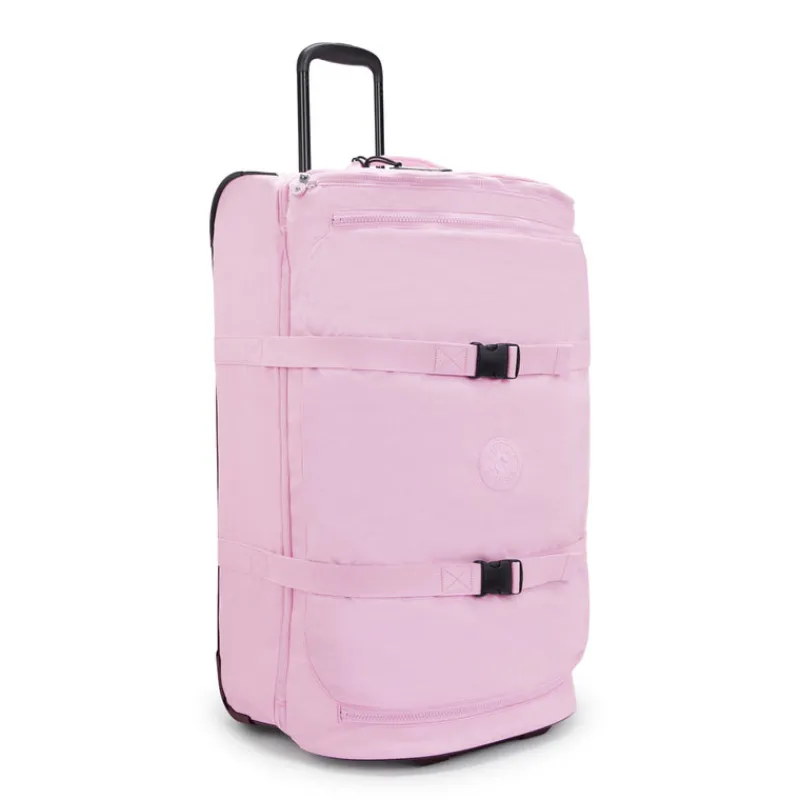 Kipling Softside Luggage-AVIANA Large Wheeled Suitcase - Blooming Pink
