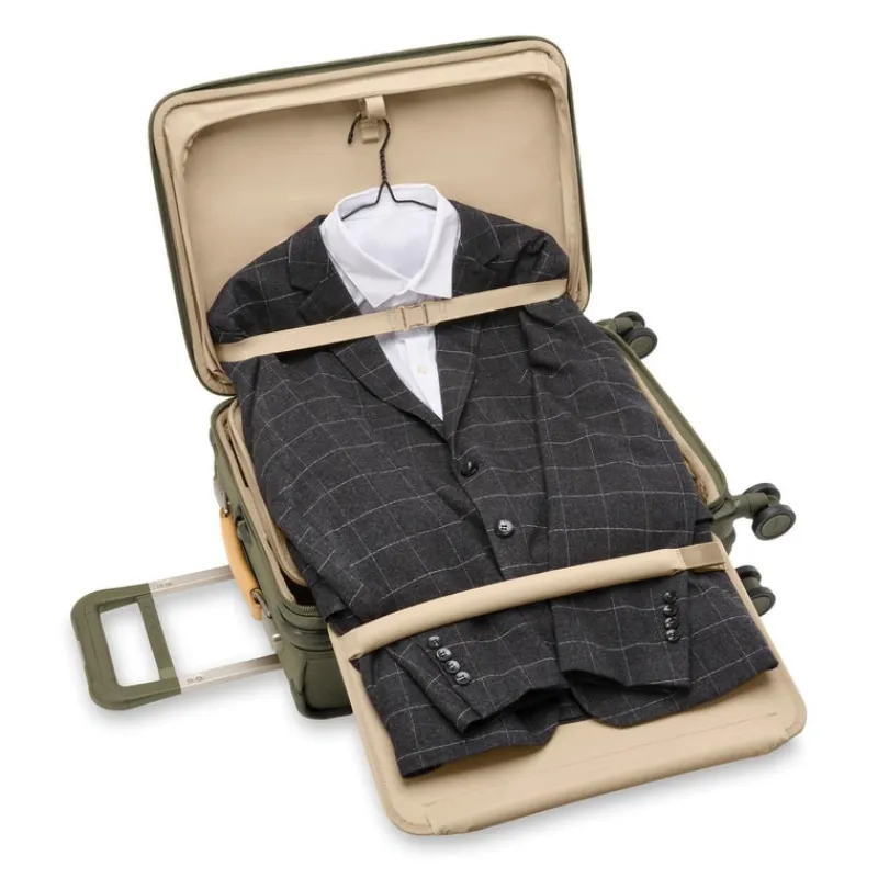 Briggs & Riley Spinner (4 Wheel)-BASELINE Essential Carry-On Spinner - Olive