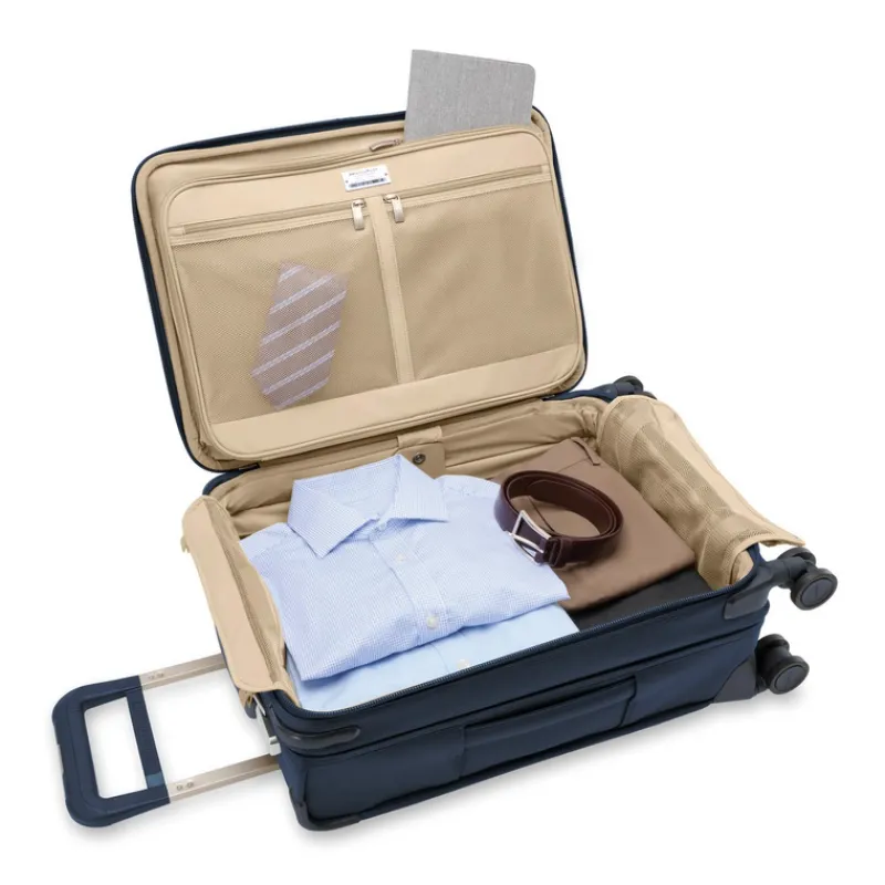 Briggs & Riley Spinner (4 Wheel)-BASELINE Essential Carry-On Spinner - Navy