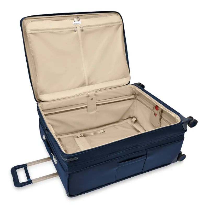 Briggs & Riley Spinner (4 Wheel) | Softside Luggage-Baseline Extra Large Expandable Spinner - Navy