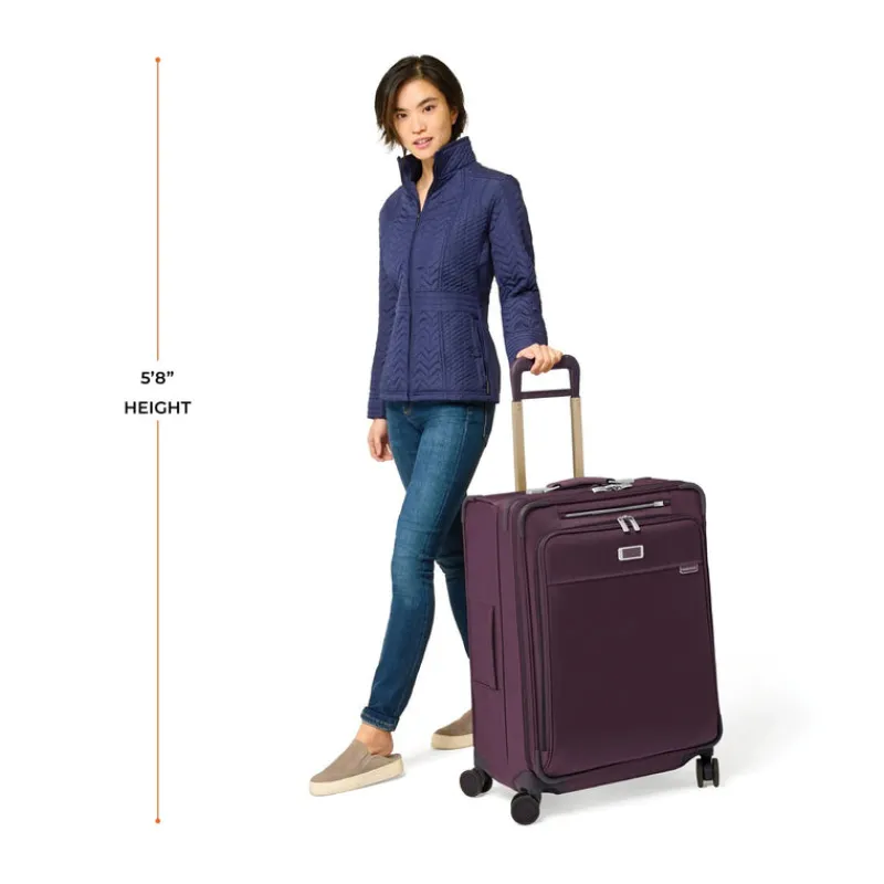 Briggs & Riley Spinner (4 Wheel) | Softside Luggage-BASELINE Limited Edition Medium Expandable Spinner - Plum
