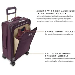 Briggs & Riley Spinner (4 Wheel) | Cabin Luggage-BASELINE Limited Edition Essential Carry-On Spinner - Plum