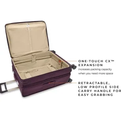 Briggs & Riley Spinner (4 Wheel) | Softside Luggage-BASELINE Limited Edition Large Expandable Spinner - Plum