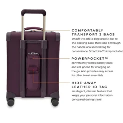 Briggs & Riley Spinner (4 Wheel) | Softside Luggage-BASELINE Limited Edition Global Carry-On Spinner - Plum