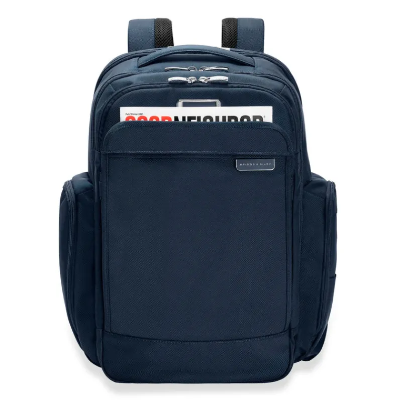 Briggs & Riley Backpacks-BASELINE Traveller Backpack - Navy