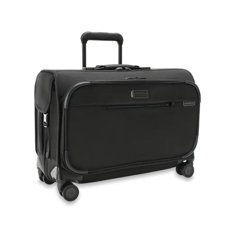 Briggs & Riley Garment Bags | Spinner (4 Wheel)-BASELINE Wide Carry-On Wheeled Garment Spinner - Black