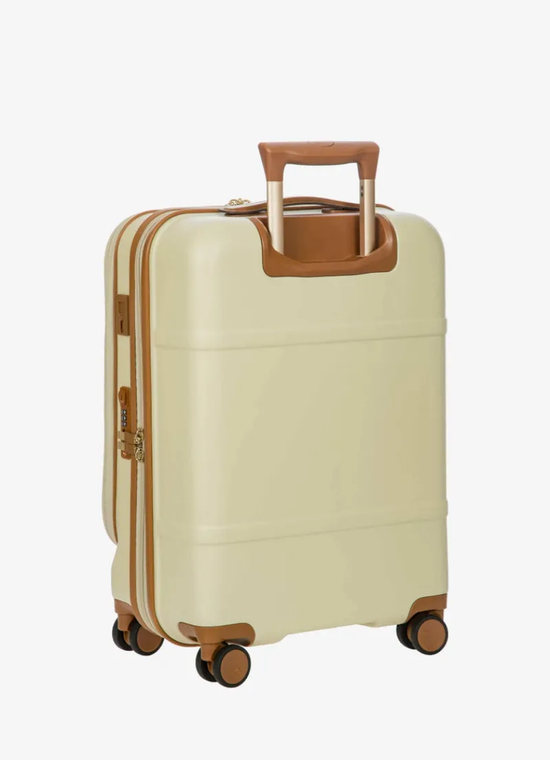 Brics Spinner (4 Wheel) | Hardside Luggage-Bellagio 3 Business Cabin Trolley - Cream