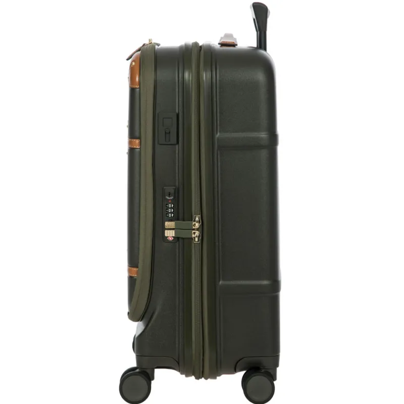 Brics Spinner (4 Wheel) | Hardside Luggage-Bellagio 3 Business Cabin Trolley - Olive