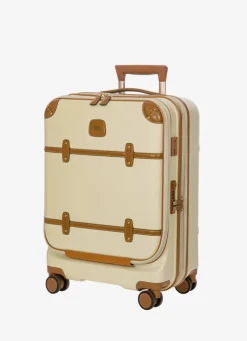 Brics Spinner (4 Wheel) | Hardside Luggage-Bellagio 3 Business Cabin Trolley - Cream