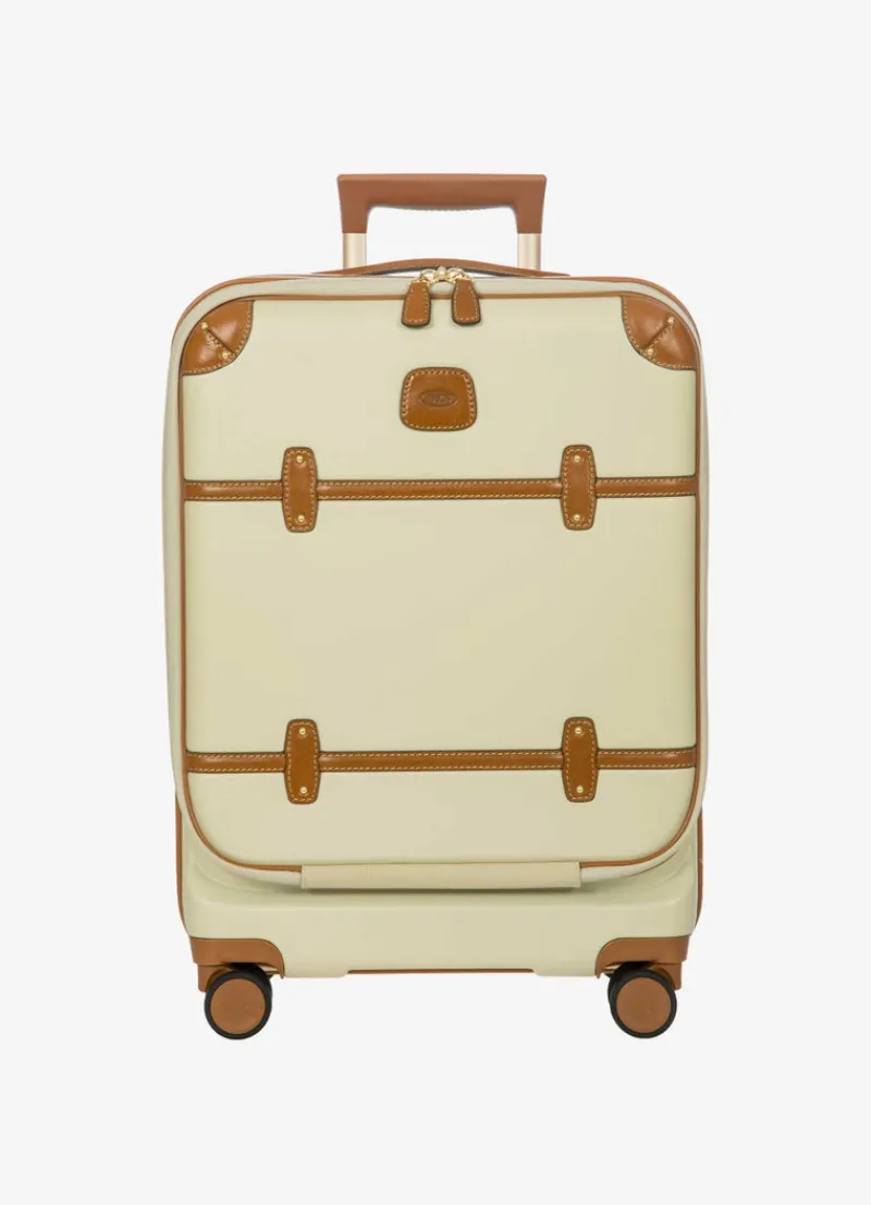 Brics Spinner (4 Wheel) | Hardside Luggage-Bellagio 3 Business Cabin Trolley - Cream