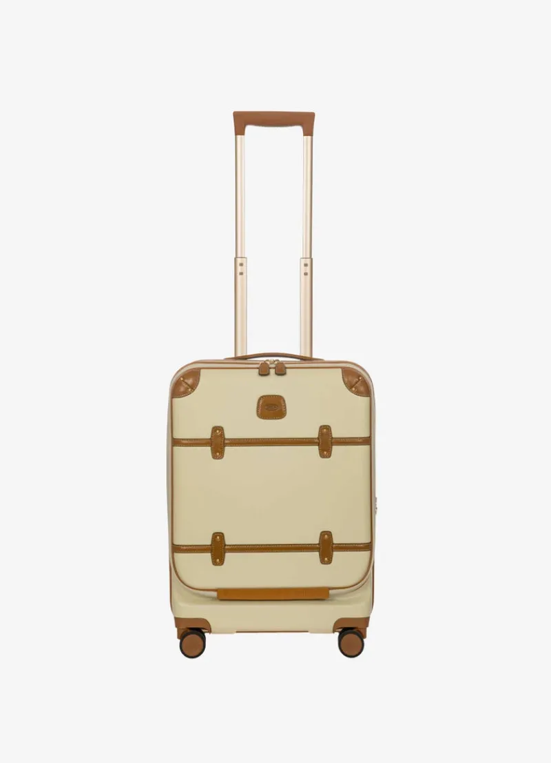 Brics Spinner (4 Wheel) | Hardside Luggage-Bellagio 3 Business Cabin Trolley - Cream