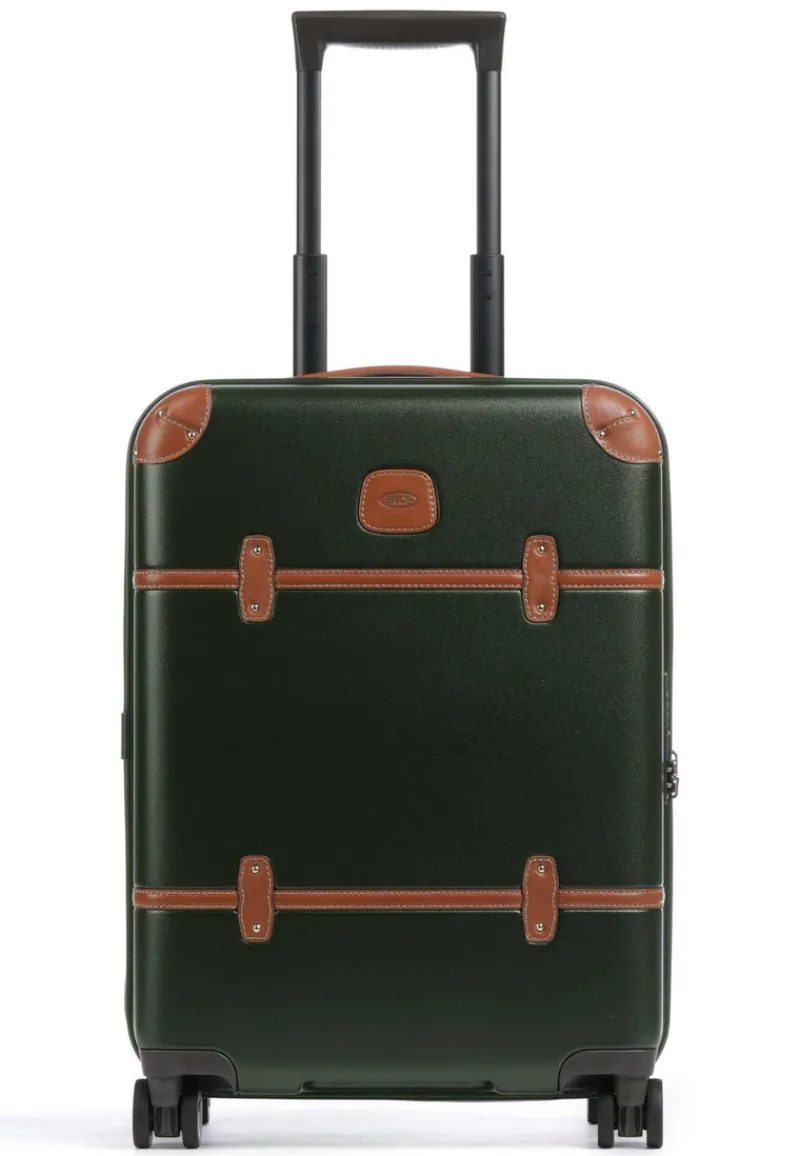 Brics Spinner (4 Wheel) | Hardside Luggage-Bellagio 3 Cabin Trolley - Olive