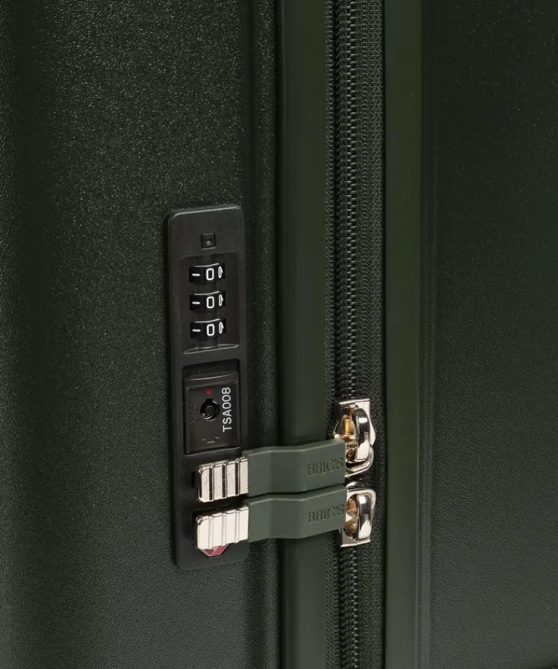 Brics Spinner (4 Wheel) | Hardside Luggage-Bellagio 3 Cabin Trolley - Olive
