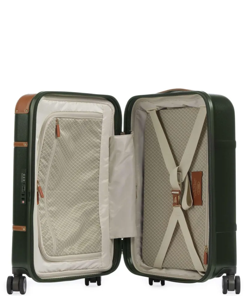 Brics Spinner (4 Wheel) | Hardside Luggage-Bellagio 3 Cabin Trolley - Olive