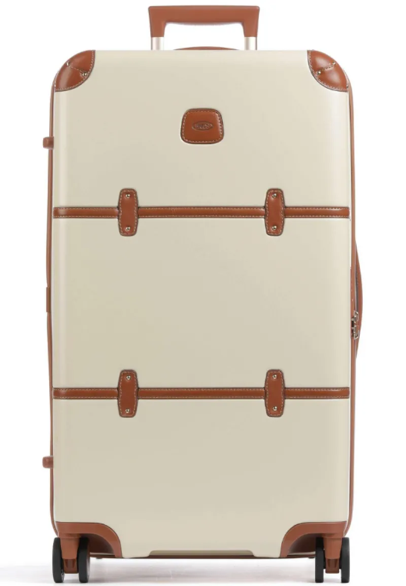 Brics Spinner (4 Wheel) | Hardside Luggage-Bellagio 3 Medium Travel Trunk - Cream