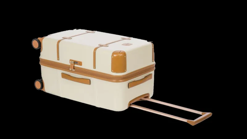 Brics Spinner (4 Wheel) | Hardside Luggage-Bellagio 2 Small Travel Trunk - Cream