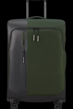 Samsonite Spinner (4 Wheel) | Softside Luggage-BIZ2GO TRVL Spinner (4 wheels) 66cm - Earth Green