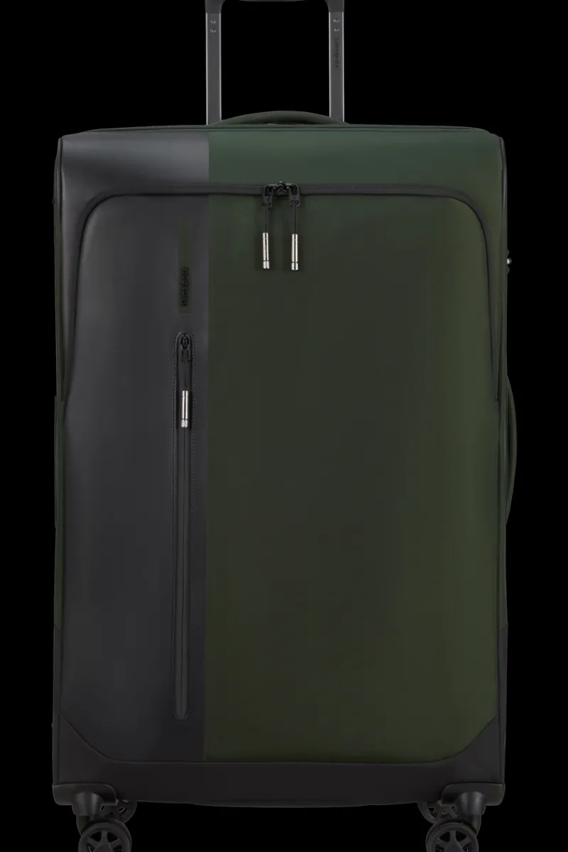 Samsonite Spinner (4 Wheel) | Softside Luggage-BIZ2GO TRVL Spinner (4 wheels) 77cm - Earth Green