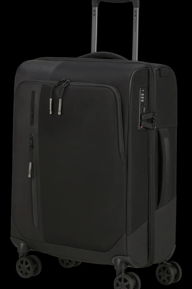 Samsonite Spinner (4 Wheel) | Softside Luggage-BIZ2GO TRVL Spinner (4 wheels) 55cm - Black