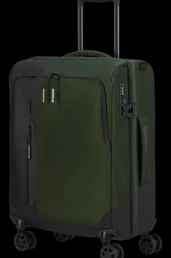 Samsonite Spinner (4 Wheel) | Softside Luggage-BIZ2GO TRVL Spinner (4 wheels) 55cm - Earth Green