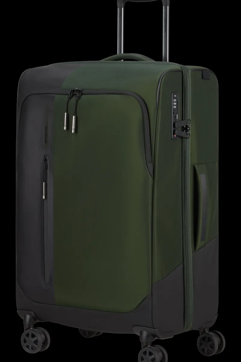 Samsonite Spinner (4 Wheel) | Softside Luggage-BIZ2GO TRVL Spinner (4 wheels) 66cm - Earth Green