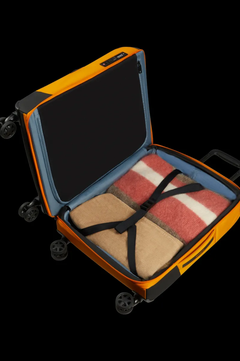 Samsonite Spinner (4 Wheel) | Softside Luggage-BIZ2GO TRVL Spinner (4 wheels) 55cm - Radiant Yellow